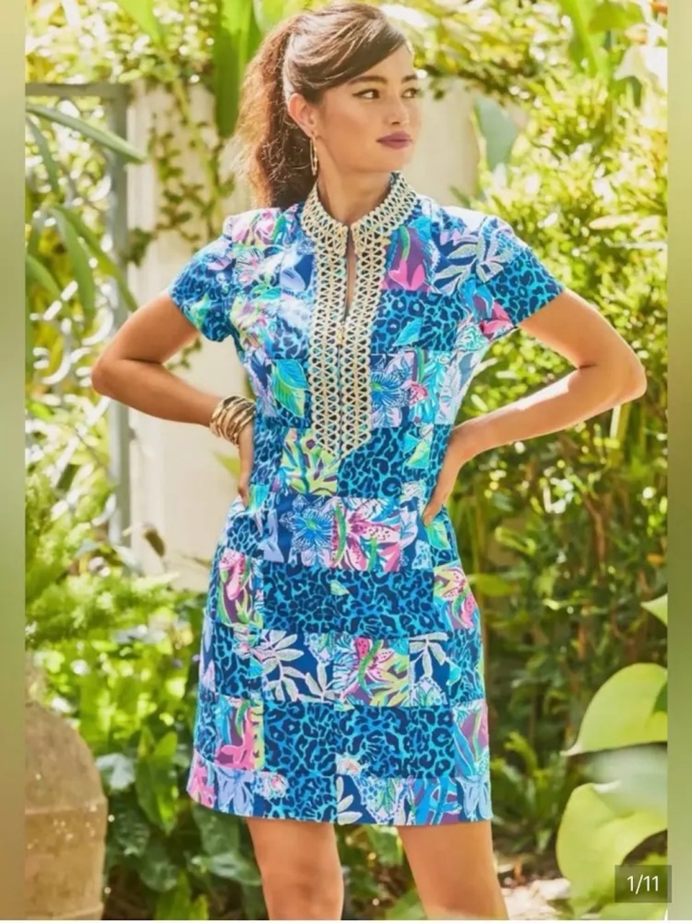 Lilly Pulitzer Adrena Shift Dress in Pop Up Lilly’s Party Patch